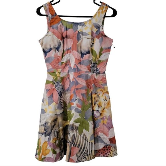 Retrolicious Safari Print Dress - Picture 1 of 5